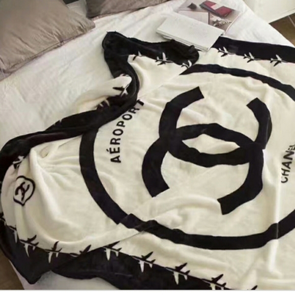 CHANEL Other - ONE LEFT CHANEL FLEECE THROW/BLANKET